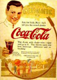 Cartel de CocaCola del siglo XIX